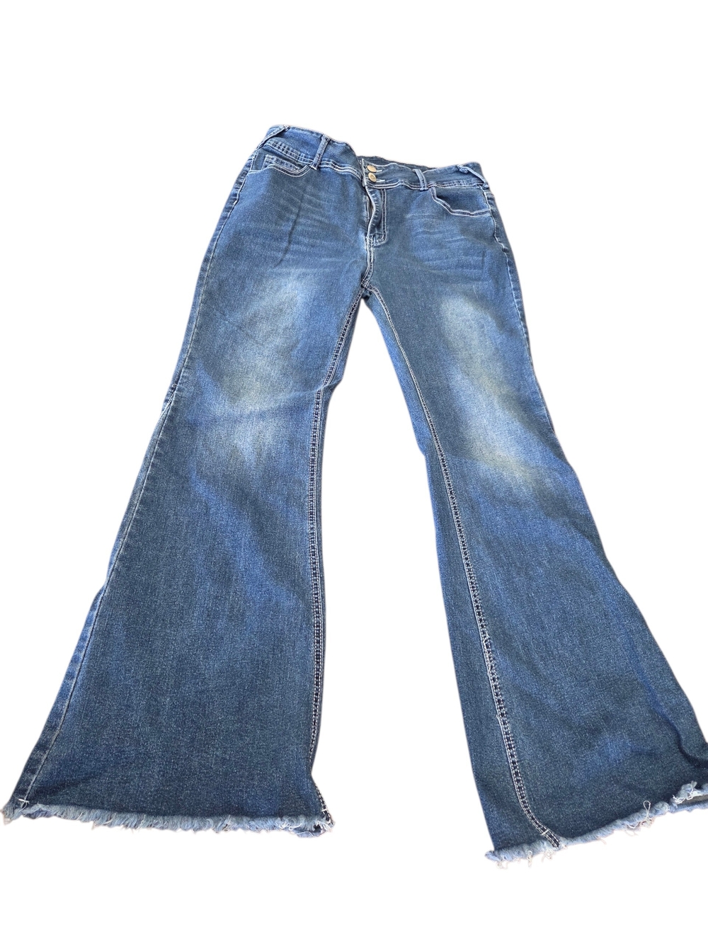 Women's Blue Flared Jeans - Classic Denim